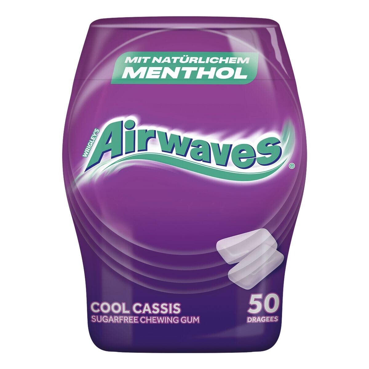 Airwaves Süßigkeit Cool Cassis, Kaugummis, 50 Stück/Dose