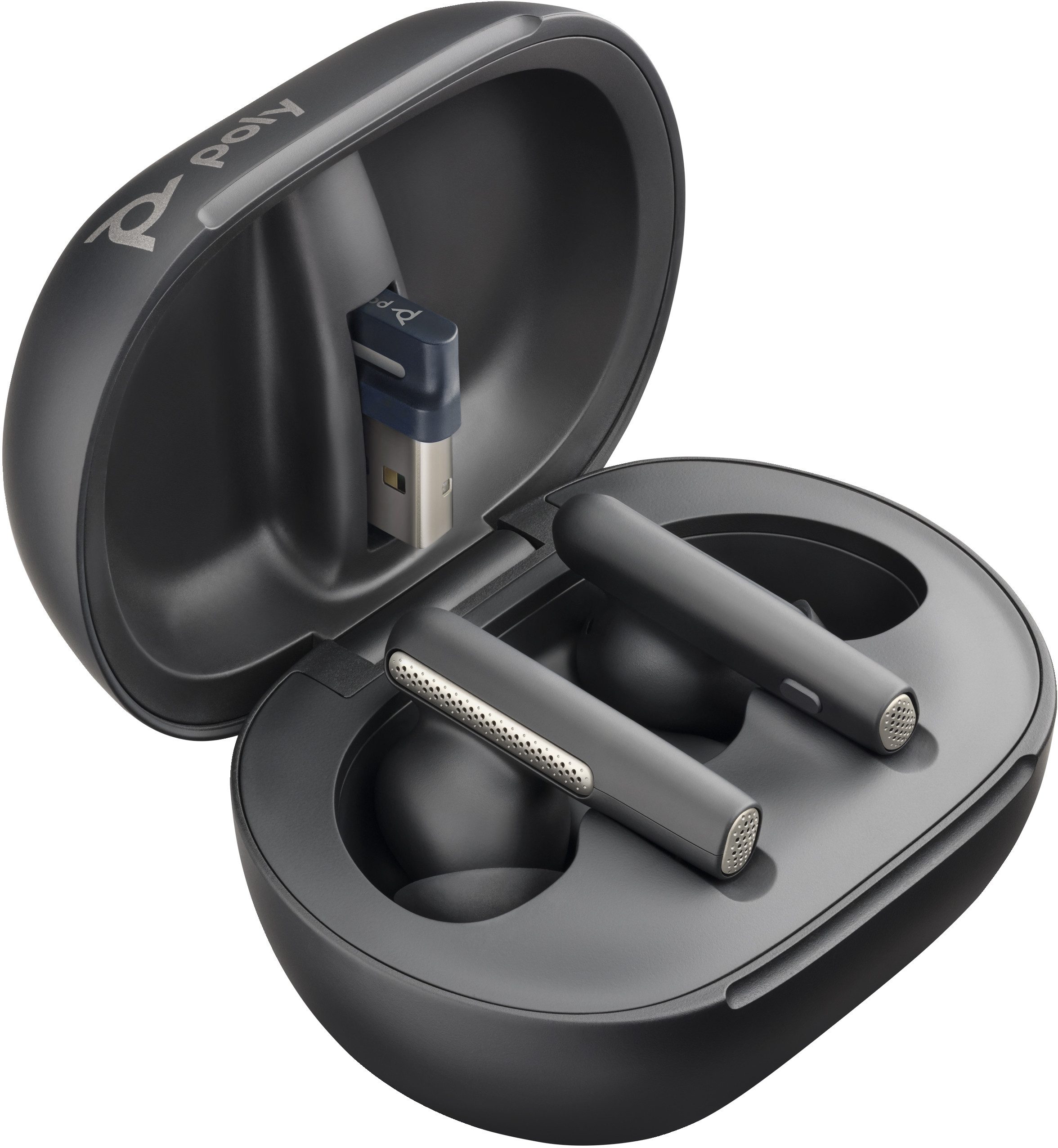 Polycom Poly Bluetooth Headset Voyager Free 60+ UC Teams U wireless In-Ear-Kopfhörer