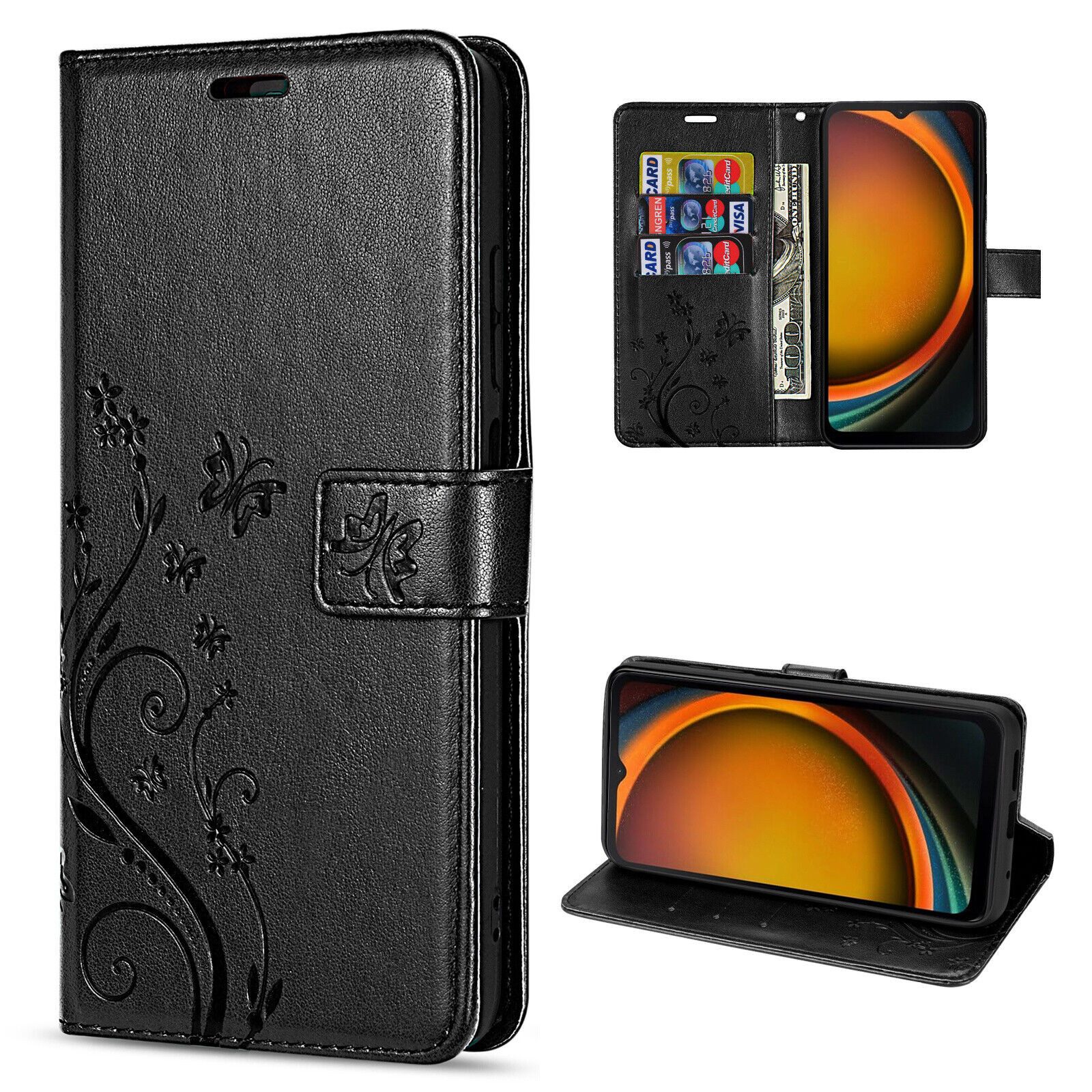 betterfon Handyhülle Handytasche für Samsung Xcover 7 Klapphülle Schutzhülle, Bookstyle-Hülle: Magnetverschluss 3 Kartenfächer & Standfunktion