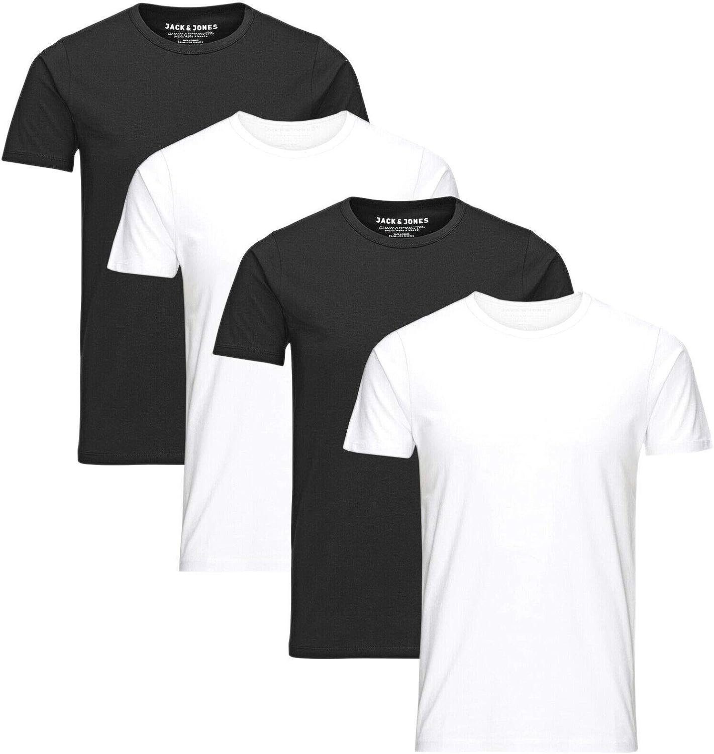 1 4er-Pack) Jack 4er Shirts, & Jones Rundhals Basic, (Sparset, T-Shirt Mix