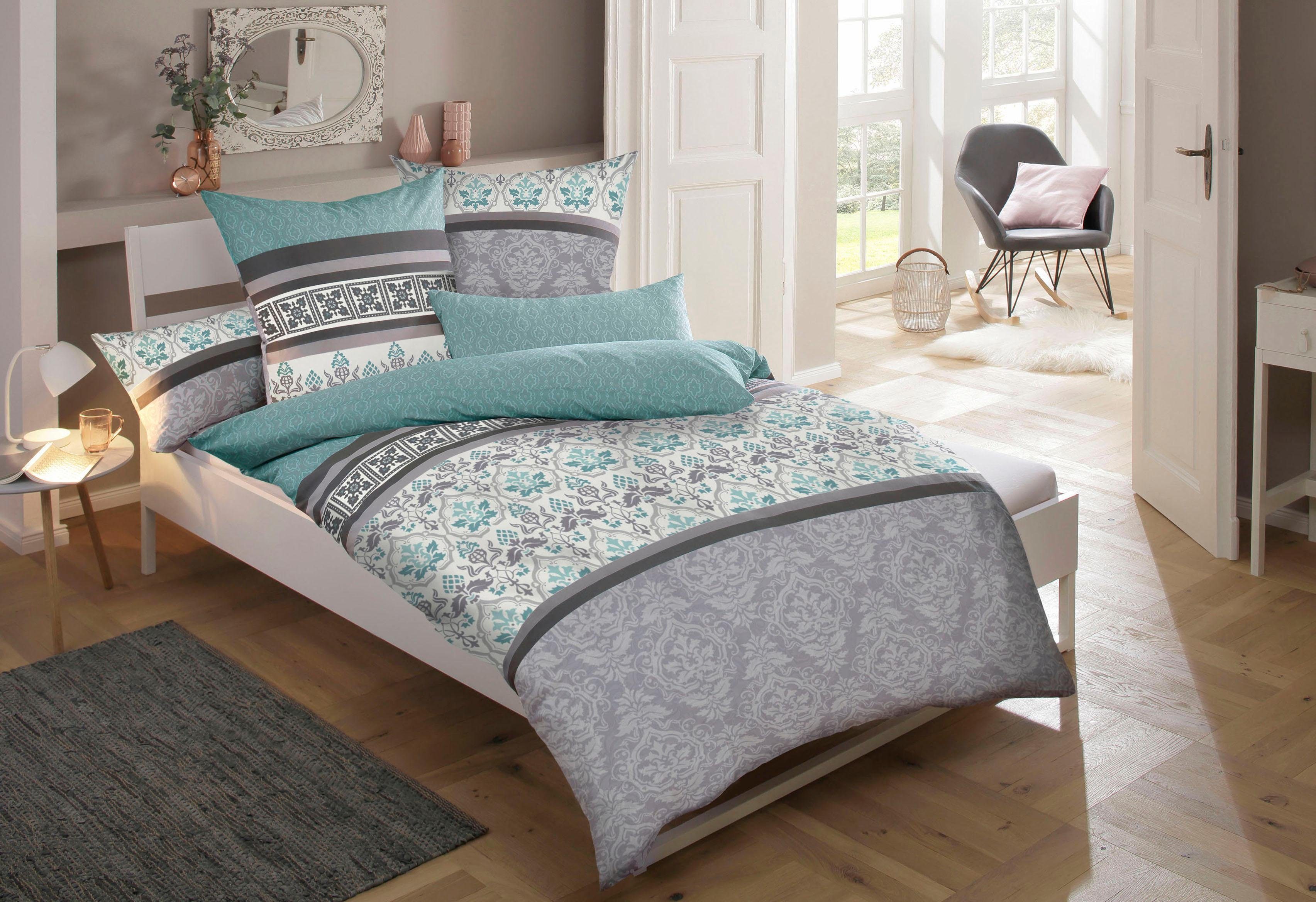 Home affaire Bettwäsche Cremona, Polycotton recycelt, günstig online kaufen