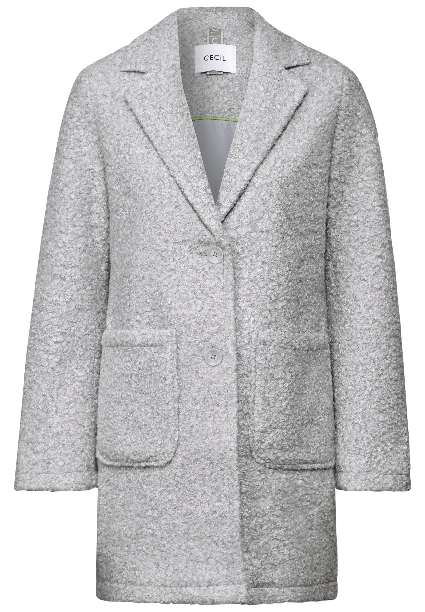 CECIL Wollmantel Curly Fake Wool Revers günstig online kaufen