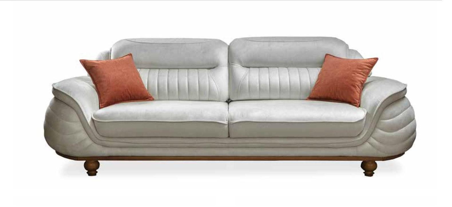 Xlmoebel 3-Sitzer Stilvolles Polstersofa in neutraler Farbgebung für Ihr Wohnzimmer, Hergestellt in Europa
