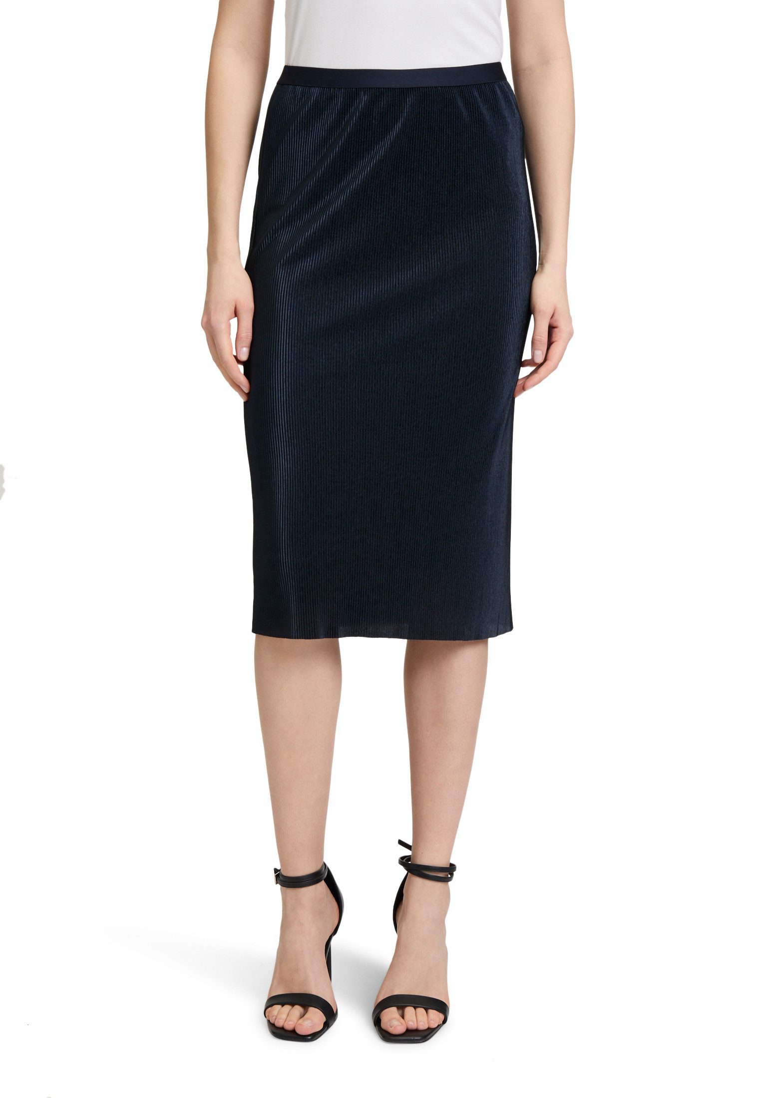 Midirock Betty & Co Damen Midirock mit Plissee