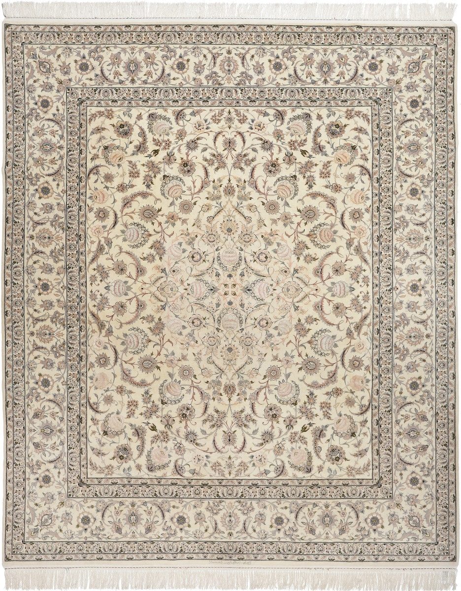 Carpet Avenue Teppich Isfahan Fine Damsaz 291x243, Rechteck, Höhe: 7 mm