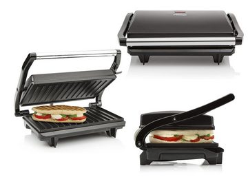 Tristar Kontaktgrill, 700 W, Elektro Low fat Indoorgrill klein Panini Multigrill Snackmaker 22x14cm