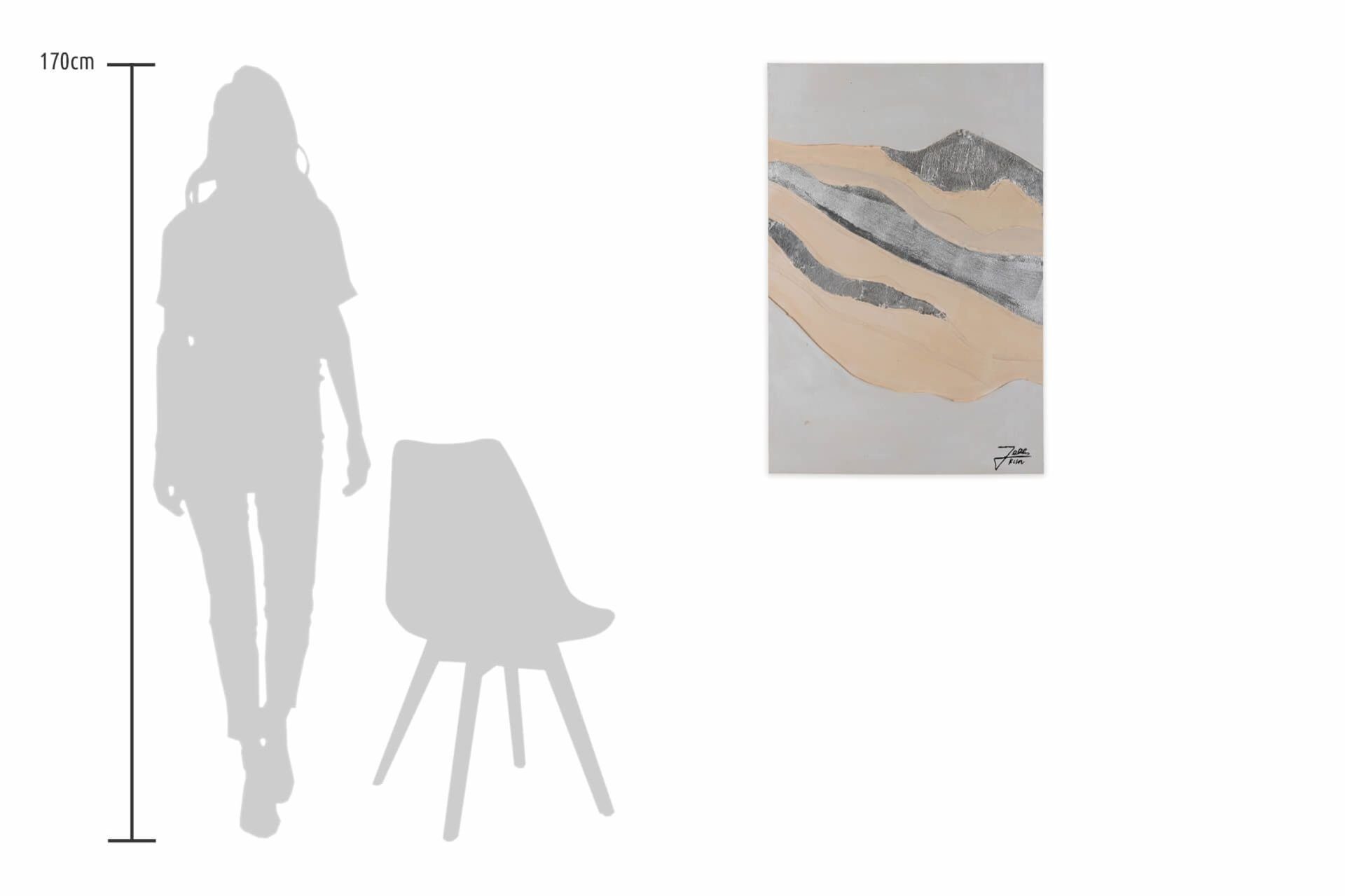 KUNSTLOFT Gemälde Gebirge im Morgenlicht Wohnzimmer 60x90 cm, Wandbild 100% Leinwandbild HANDGEMALT