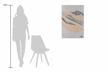 KUNSTLOFT Gemälde Gebirge im Morgenlicht 60x90 cm, Leinwandbild 100% HANDGEMALT Wandbild Wohnzimmer