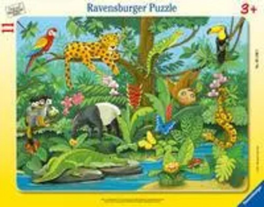 Ravensburger Puzzle Ravensburger Tiere im Regenwald 11 Teile Rahmenpuzzle, günstig online kaufen