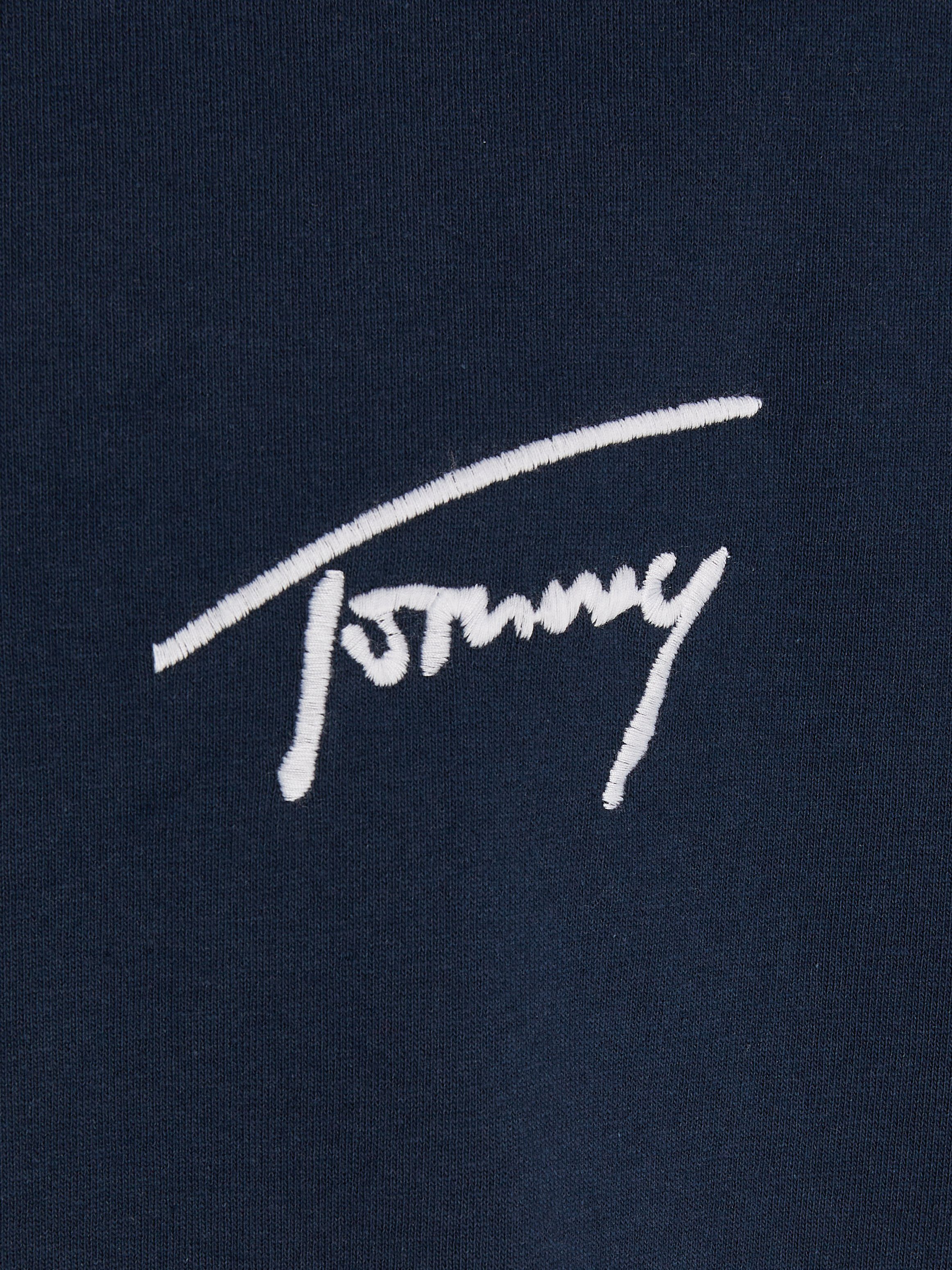 Tommy Jeans Logostickerei T-Shirt EXT TJM TEE Navy mit Dark REG Night SIGNATURE