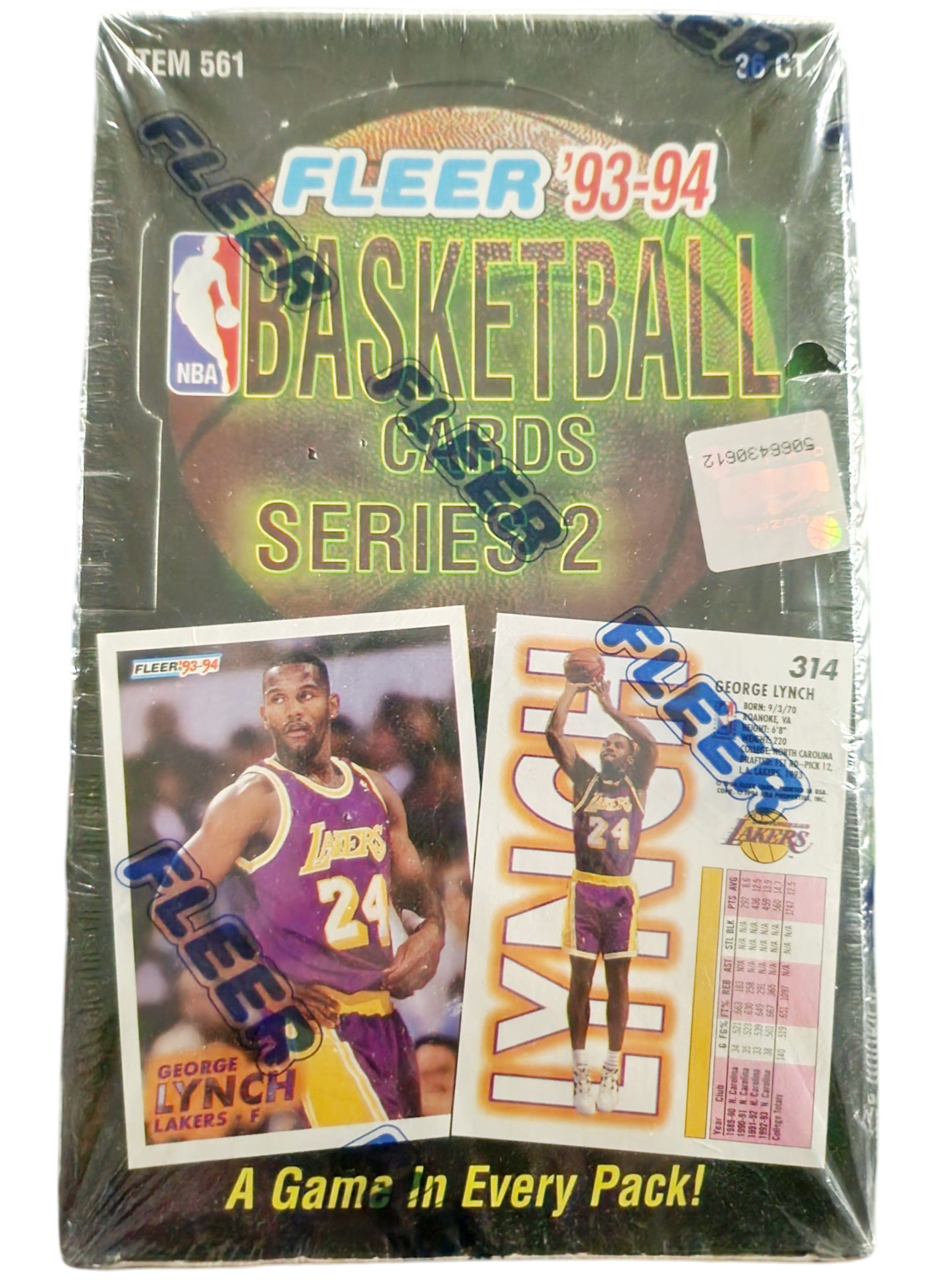 Upper Deck Sammelkarte Basketball Booster Display 93/94 Fleer