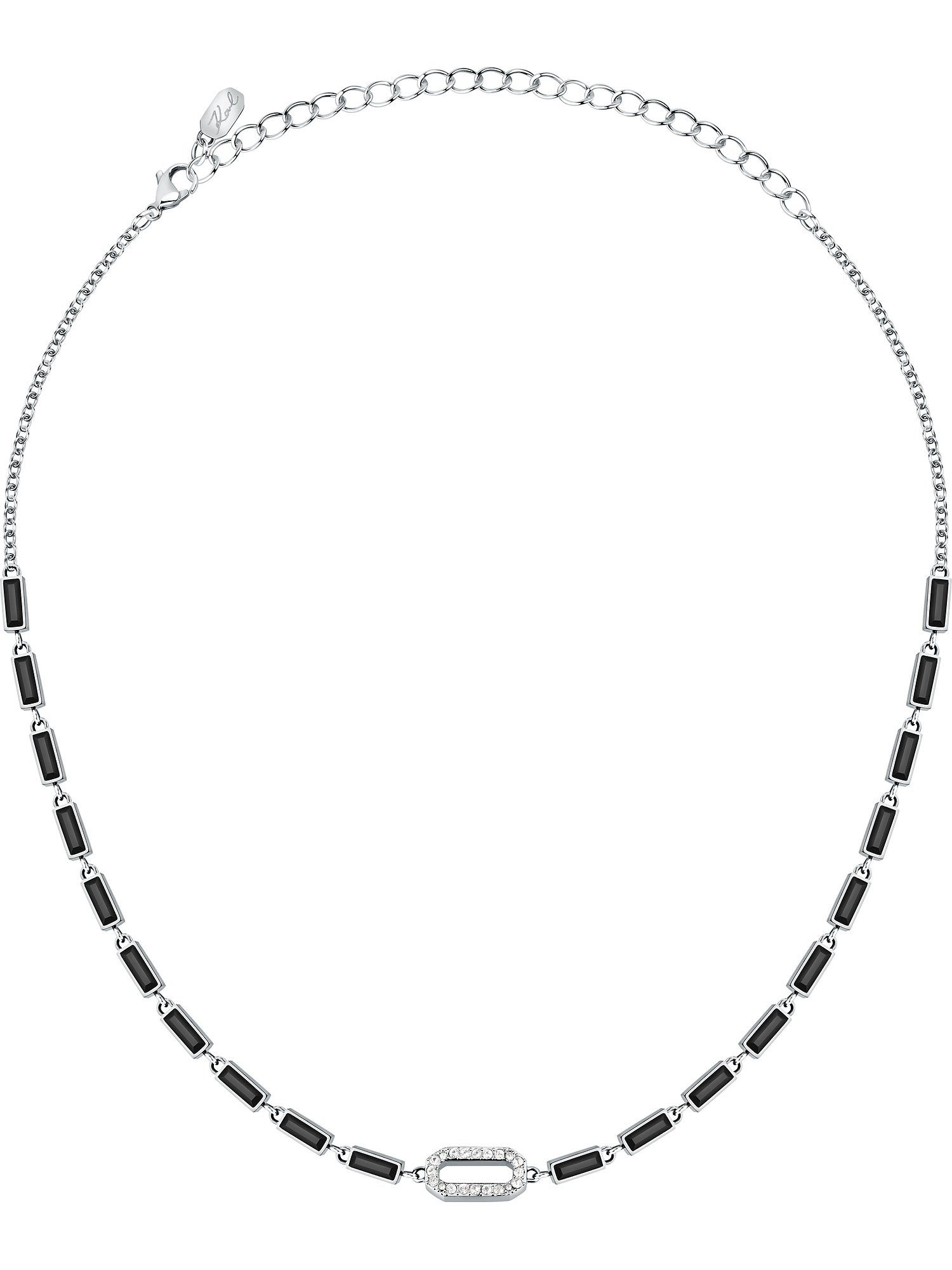 KARL LAGERFELD Collier Karl Lagerfeld Damen-Kette Edelstahl 20 Kristall