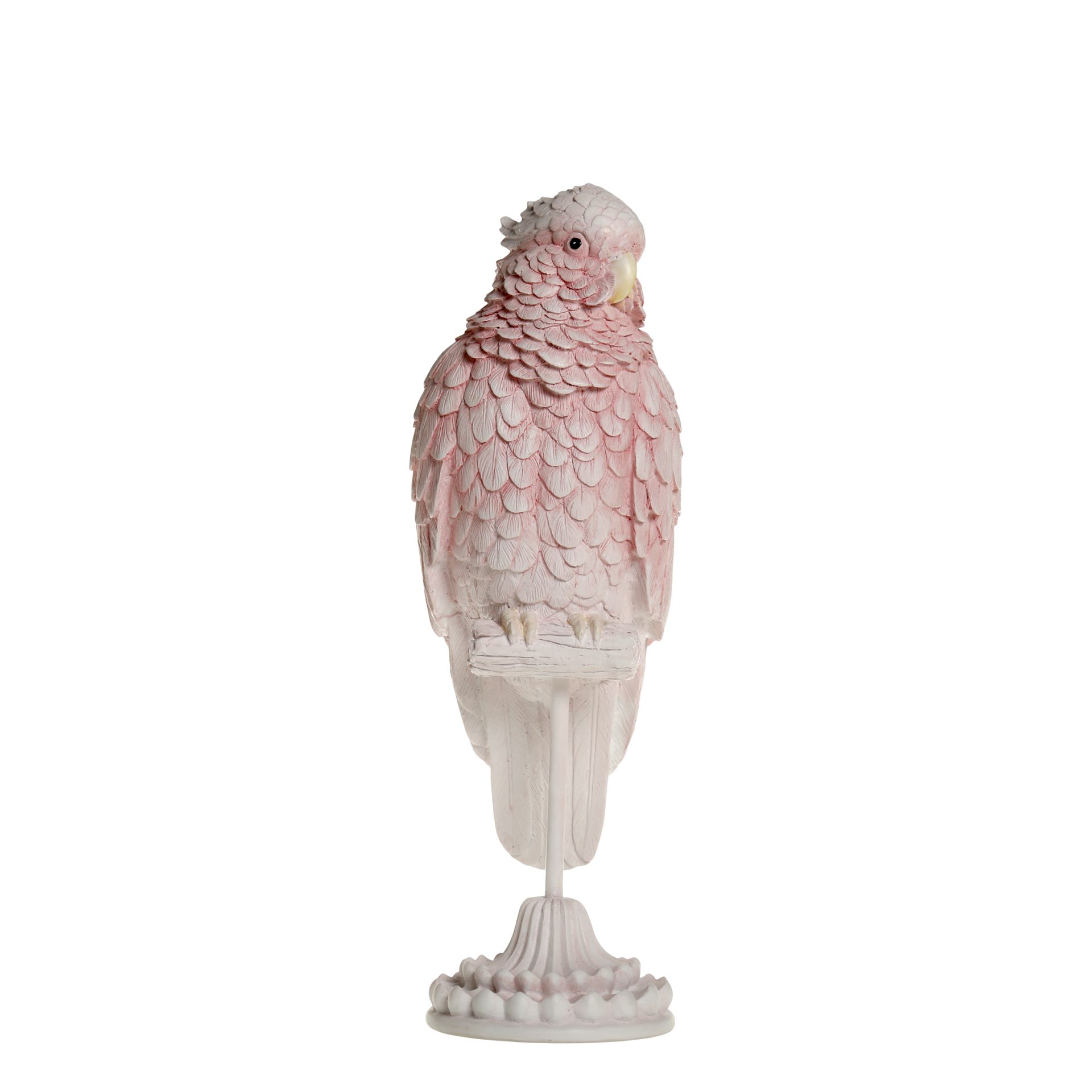 Chic Antique Dekofigur Vintage Papagei auf Ständer in Himbeere günstig online kaufen