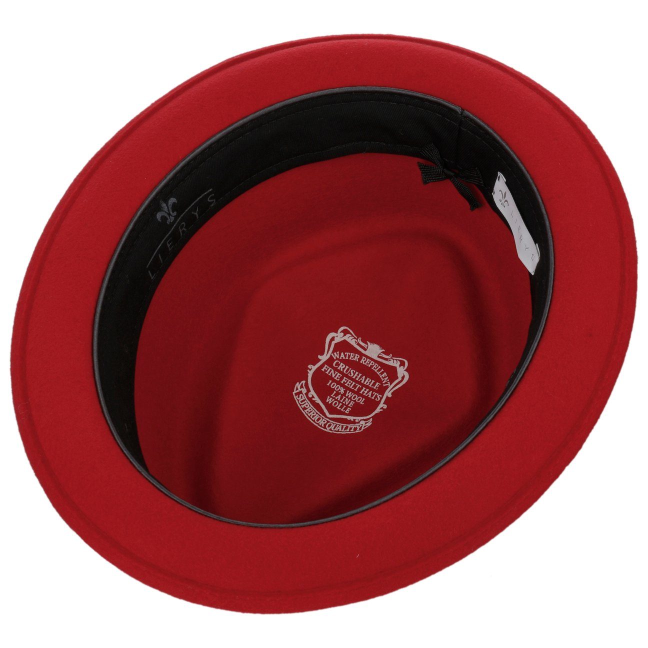 Lierys Fedora (1-St) Fedora mit Ripsband, Made in Italy
