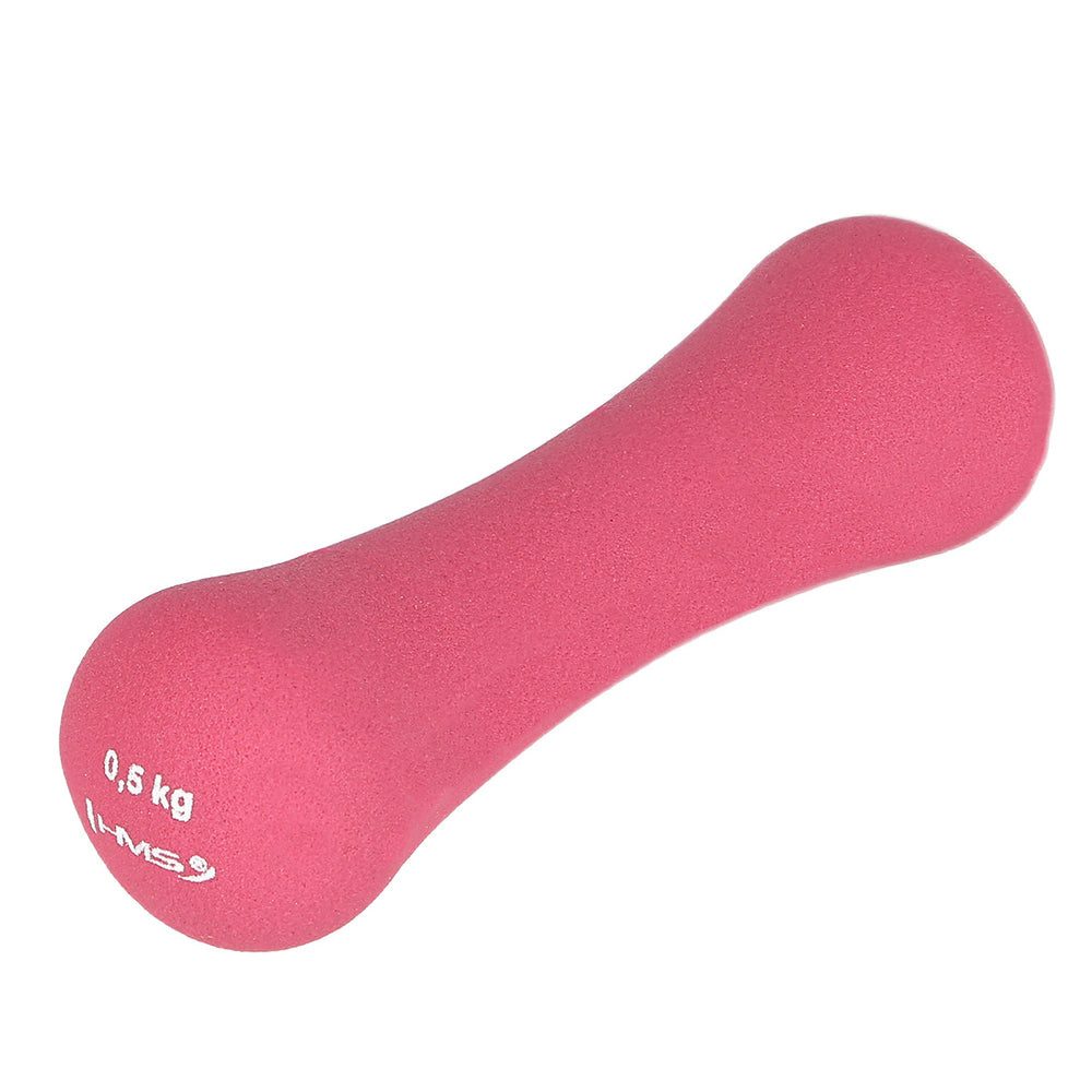 HMS Kurzhantel Gymnastikhantel Aerobichantel Trainingsgewicht, (Spar-Set, 0, 5 kg), Gusseisen, Neoprenbeschichtung, griffige Knochenform