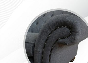 JVmoebel Chesterfield-Sofa, Big Chesterfield Polster Sofas Design Luxus Sofa 4 Sitzer Textil
