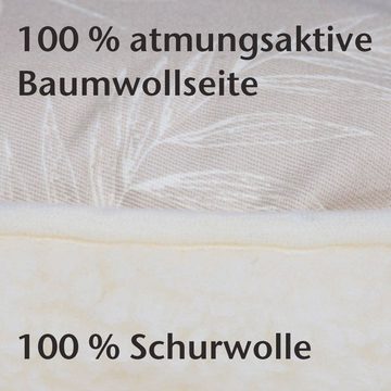 Bestschlaf Rückenkissen Schurwollkissen, 1-tlg., weich, kuschelig, atmungsaktiv, mit Wendefunktion