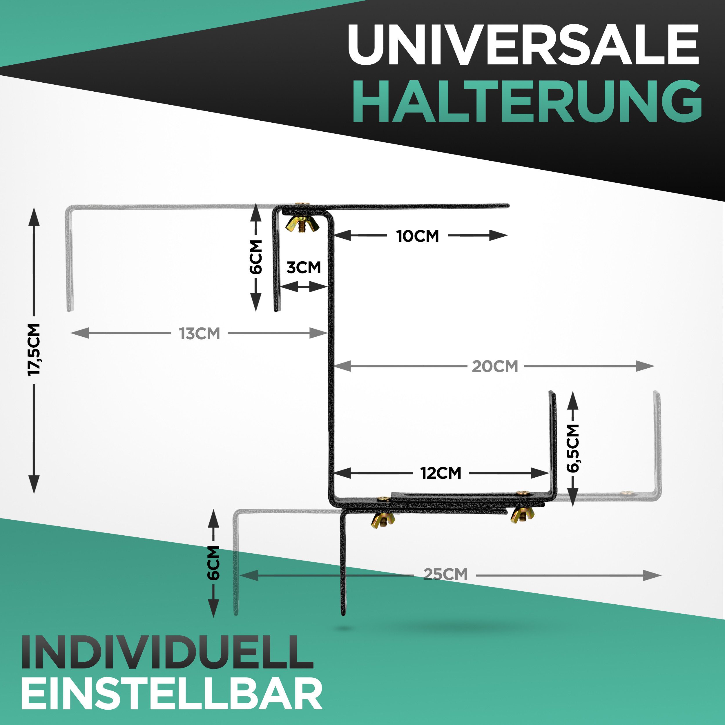 Kamelio Blumenkastenhalter 3xBalkonkasten Halterung Blumenkasten verstellba günstig online kaufen