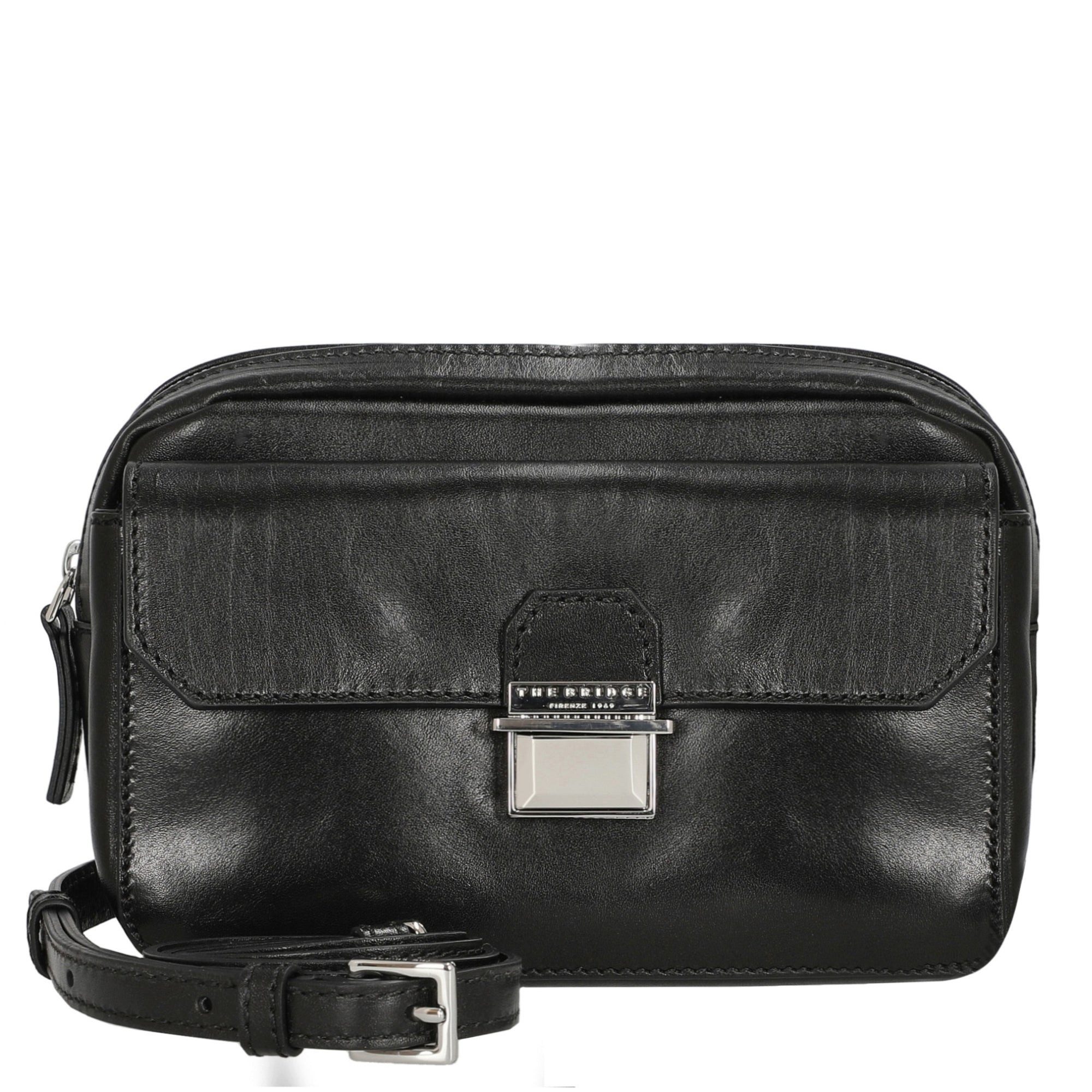 THE BRIDGE Umhängetasche Dante - Schultertasche 21 cm (black)