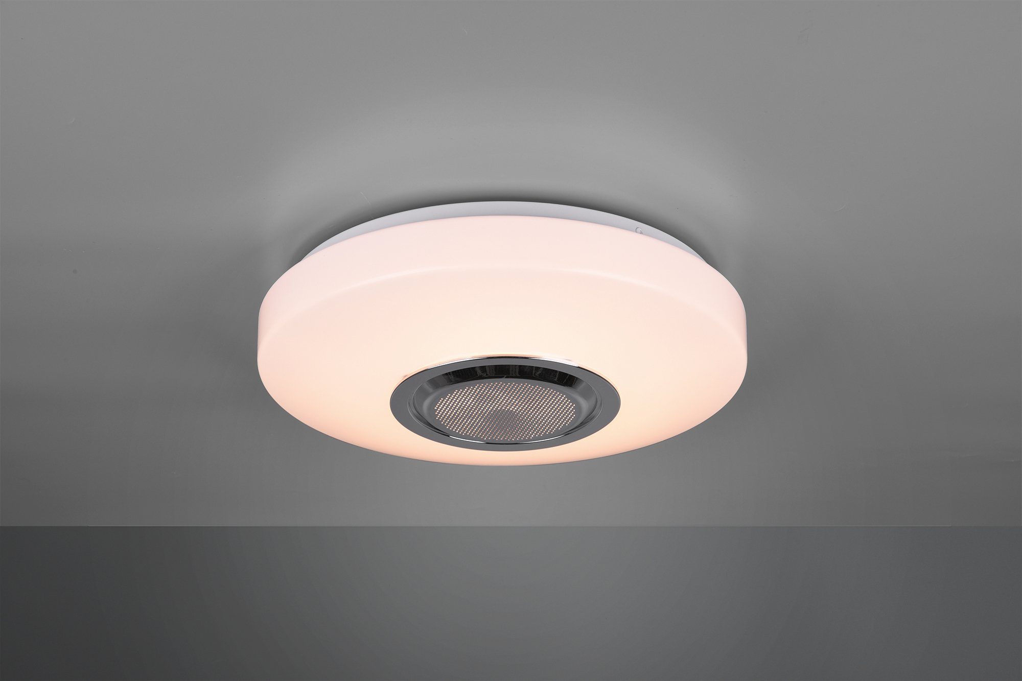 LED inkl. dimmbar, Bluetooth-Lautsprecher, fest integriert, Leuchten Deckenleuchte RGBW-Farbwechsler Bluetooth Maia, TRIO Lautsprecher LED Fernbedienung Warmweiß,