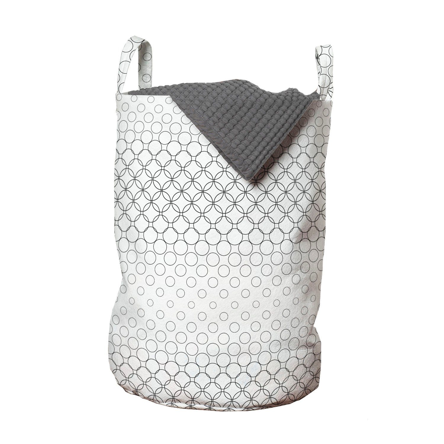 Abakuhaus Wäschesäckchen Wäschekorb mit Griffen Kordelzugverschluss für Waschsalons, Geometrisch Motive