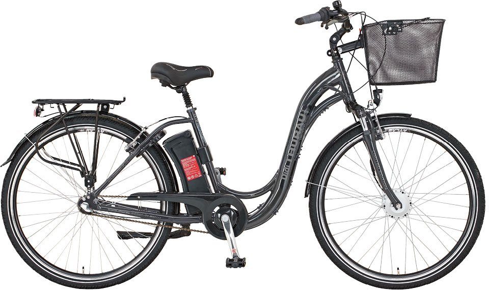Didi THURAU Edition E-Bike Alu City Comfort 3 Plus, 3 Gang, Nabenschaltung,  Frontmotor 250 W, (mit Schloss)