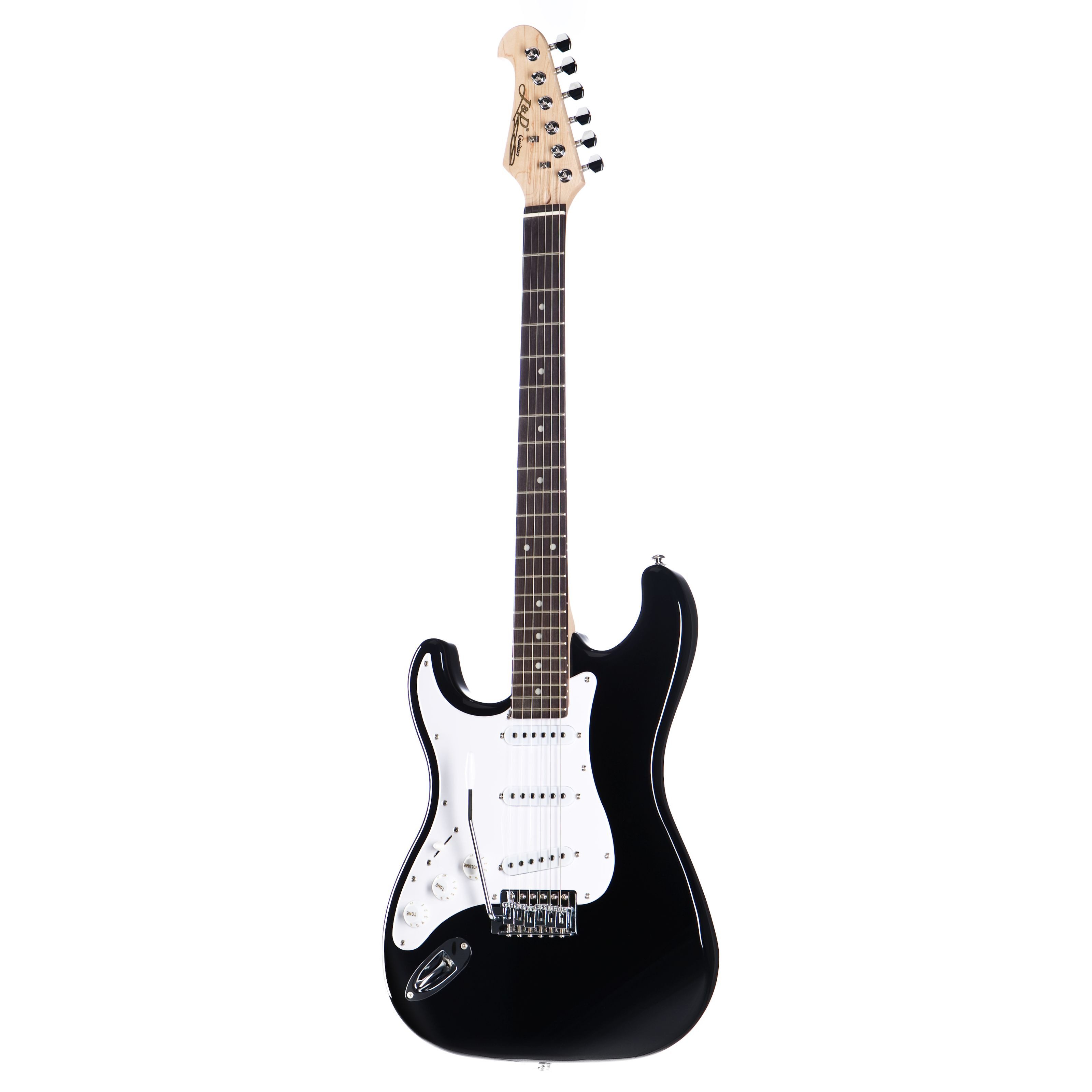 J & D E-Gitarre, E-Gitarre ST Rock BK Lefthand Schwarz, E-Gitarren, Lefthand, E-Gitarre, Linkshänder, Rockmusik