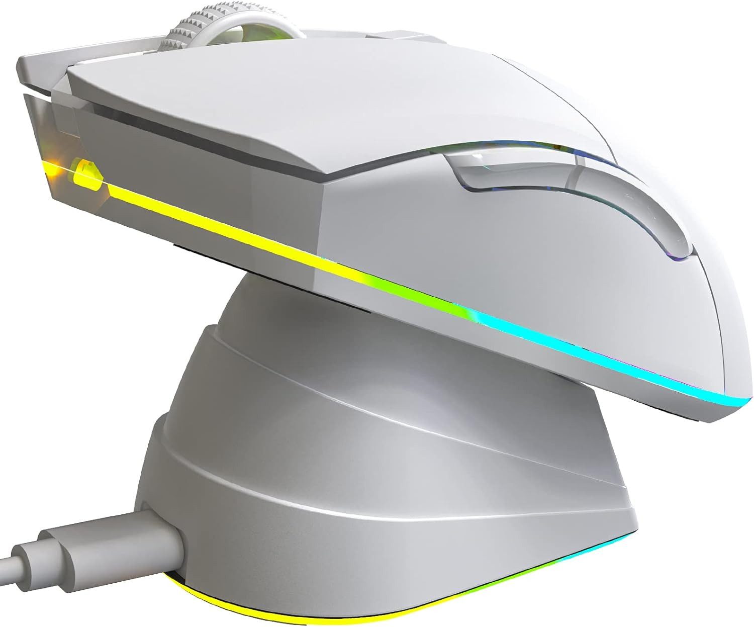 KLIM Blaze Pro Gaming-Maus (kabellos mit Ladestation und RGB Beleuchtung)