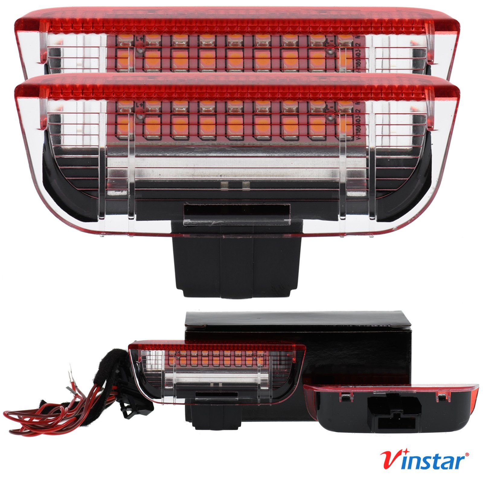 Vinstar KFZ-Ersatzleuchte LED Tür Beleuchtung Einstiegsbeleuchtung für VAG, Porsche Cayenne 92A ab 2011 Skoda VW Golf Passat