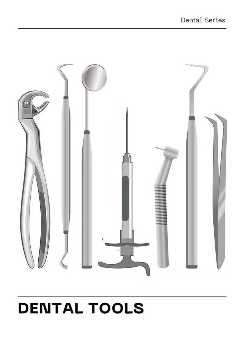 TPFLiving Kunstdruck (OHNE RAHMEN) Poster - Leinwand - Wandbild, Oral Zahn Anatomie Zahnpflege Checkup Poster Leinwand (Leinwandbild XXL), Farben: Grau, Rot, Weiß, Schwarz, Blau, Braun -Größe: 20x30cm