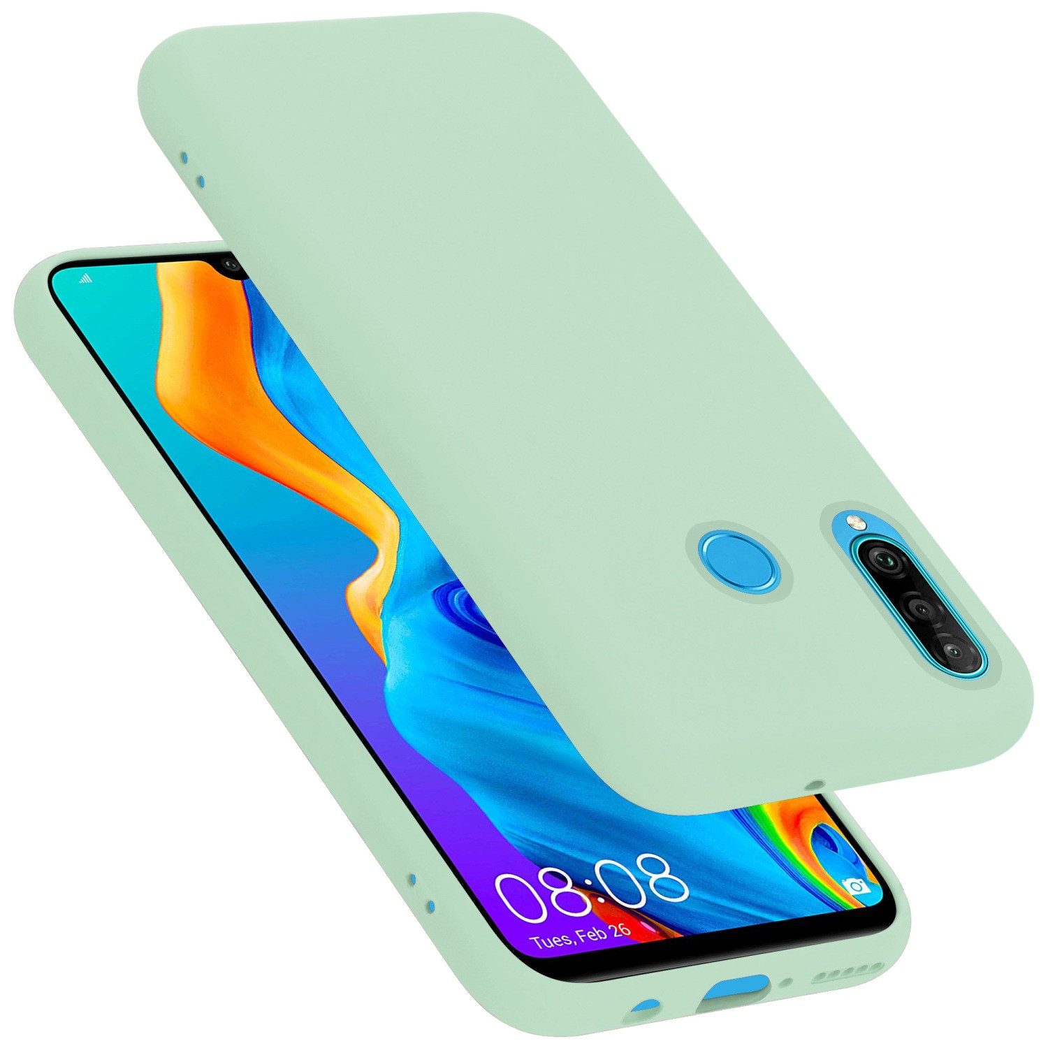 Cadorabo Handyhülle für Huawei P30 LITE Hülle Huawei P30 LITE, Flexible Hülle TPU Silikon Schutzhülle Back Cover Case