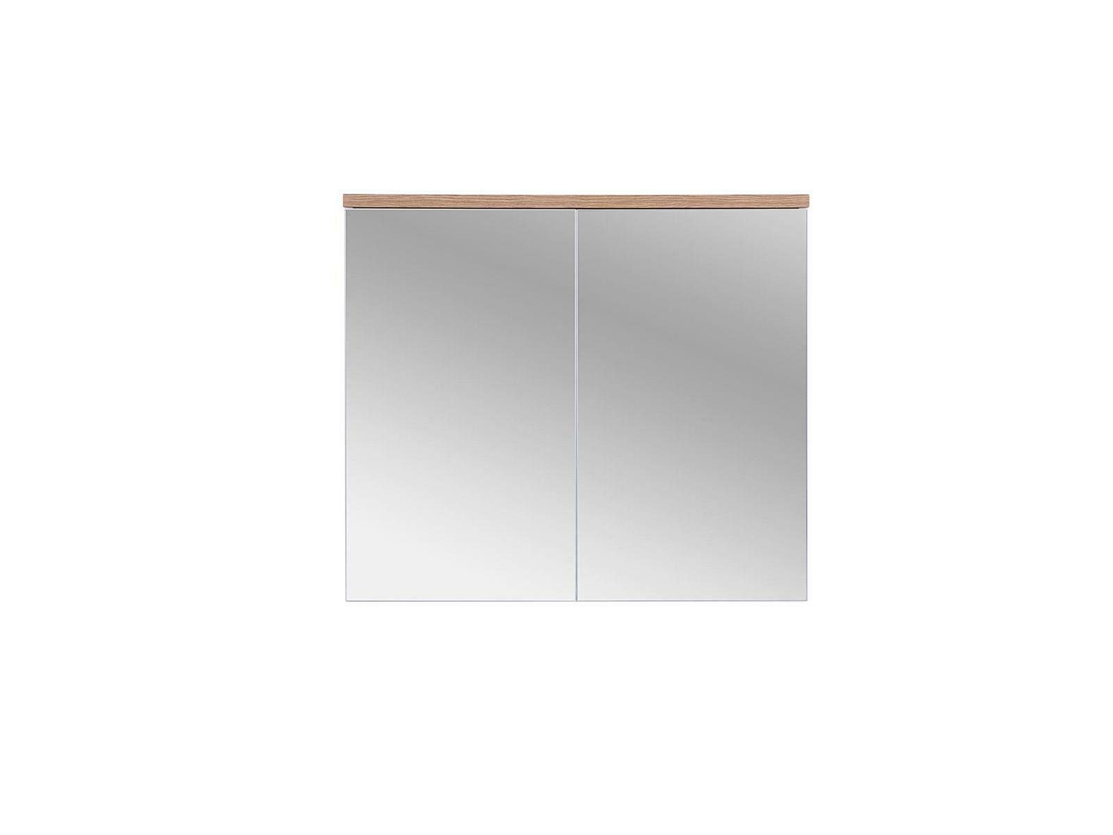 Badezimmerspiegelschrank Spiegel Spiegelschrank JVmoebel Badezimmerschrank Wandschrank Regal 80 Möbel Bad cm mit
