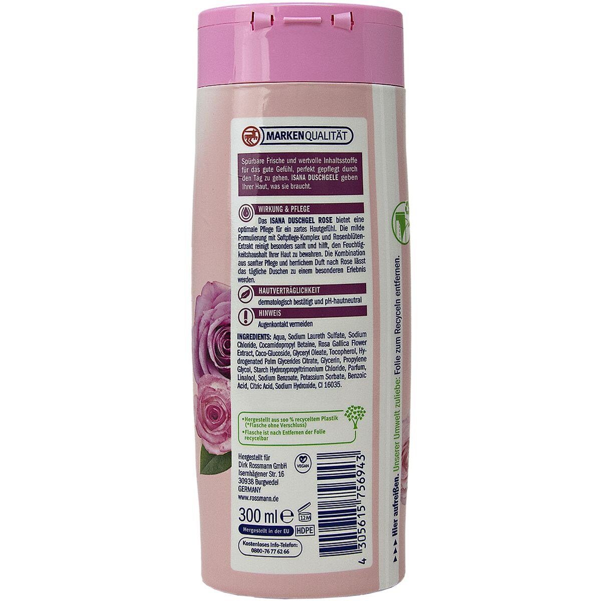 ISANA Duschgel »Sensitiv Rose«, für empfindliche Haut, mit Mizellen und  Rosenblüten-Extrakt online kaufen | OTTO