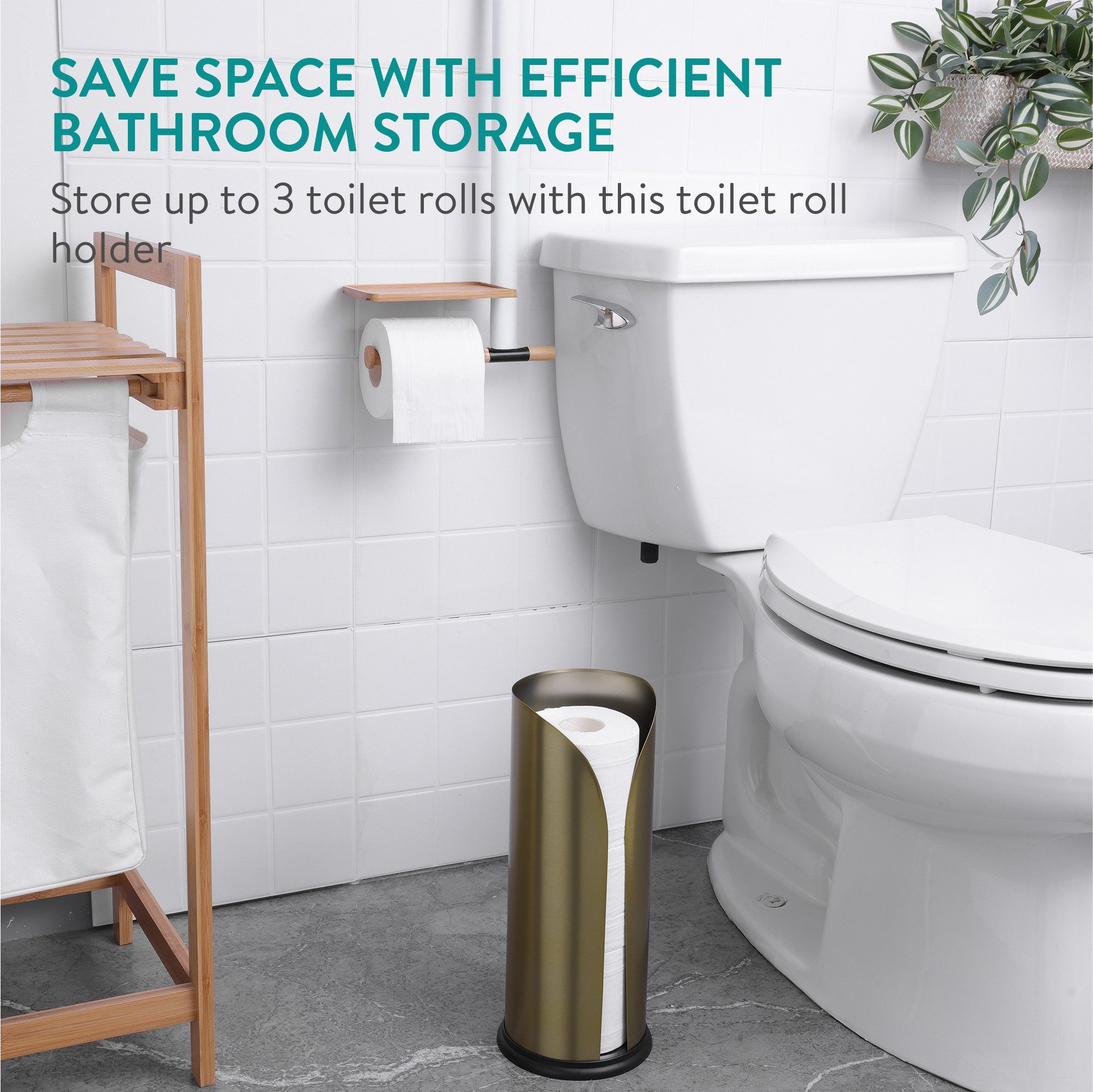 Navaris Toilettenpapierhalter Toilettenpapier Aufbewahrung moderner Klopapi günstig online kaufen