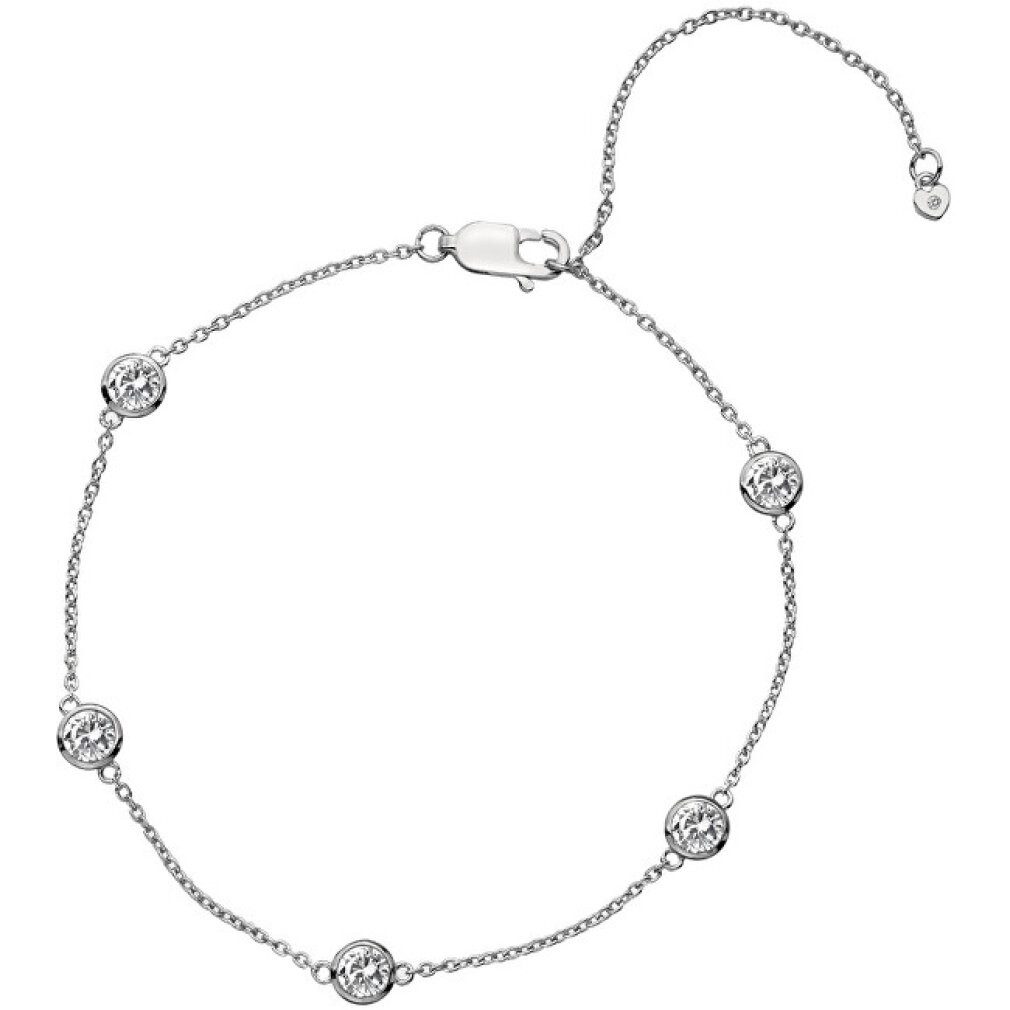 Diamond Armband Silver bracelet with topaz and genuine diamond Willow DL580