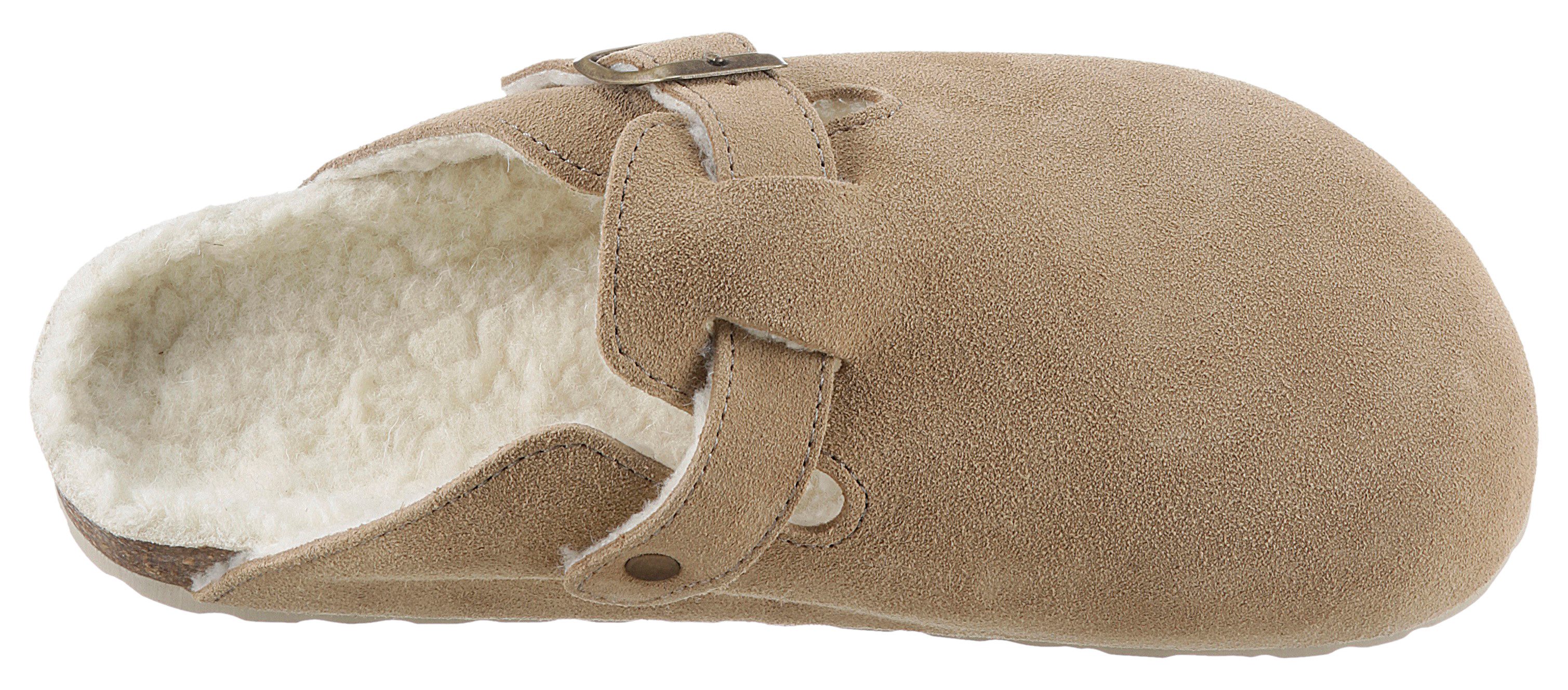 Aniston SHOES Esc Clog, Hausschuh, Schlappen, Homeslipper mit Warmfutter
