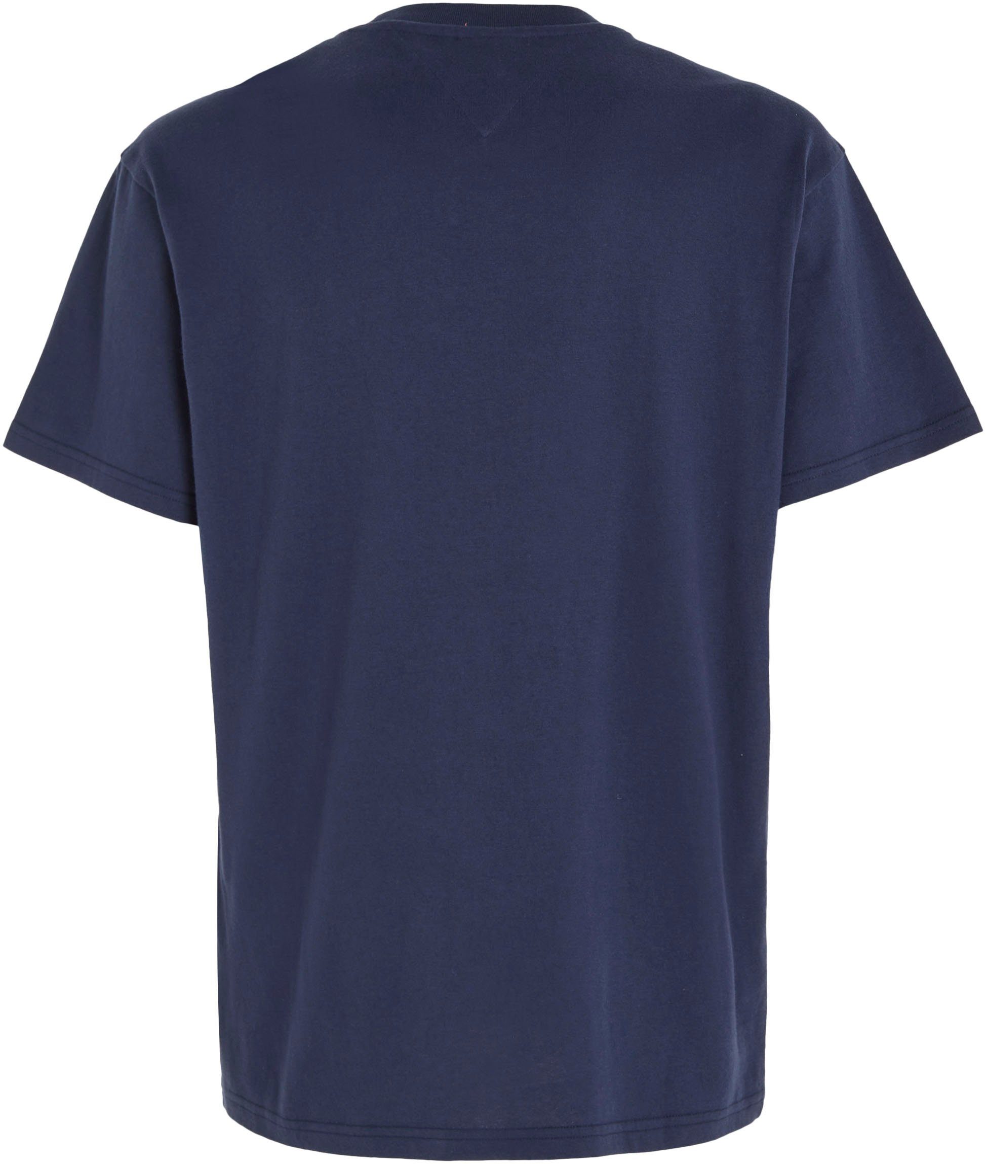 Tommy Navy T-Shirt RLXD mit Twilight TJM Jeans Logodruck TEE ATHLETIC