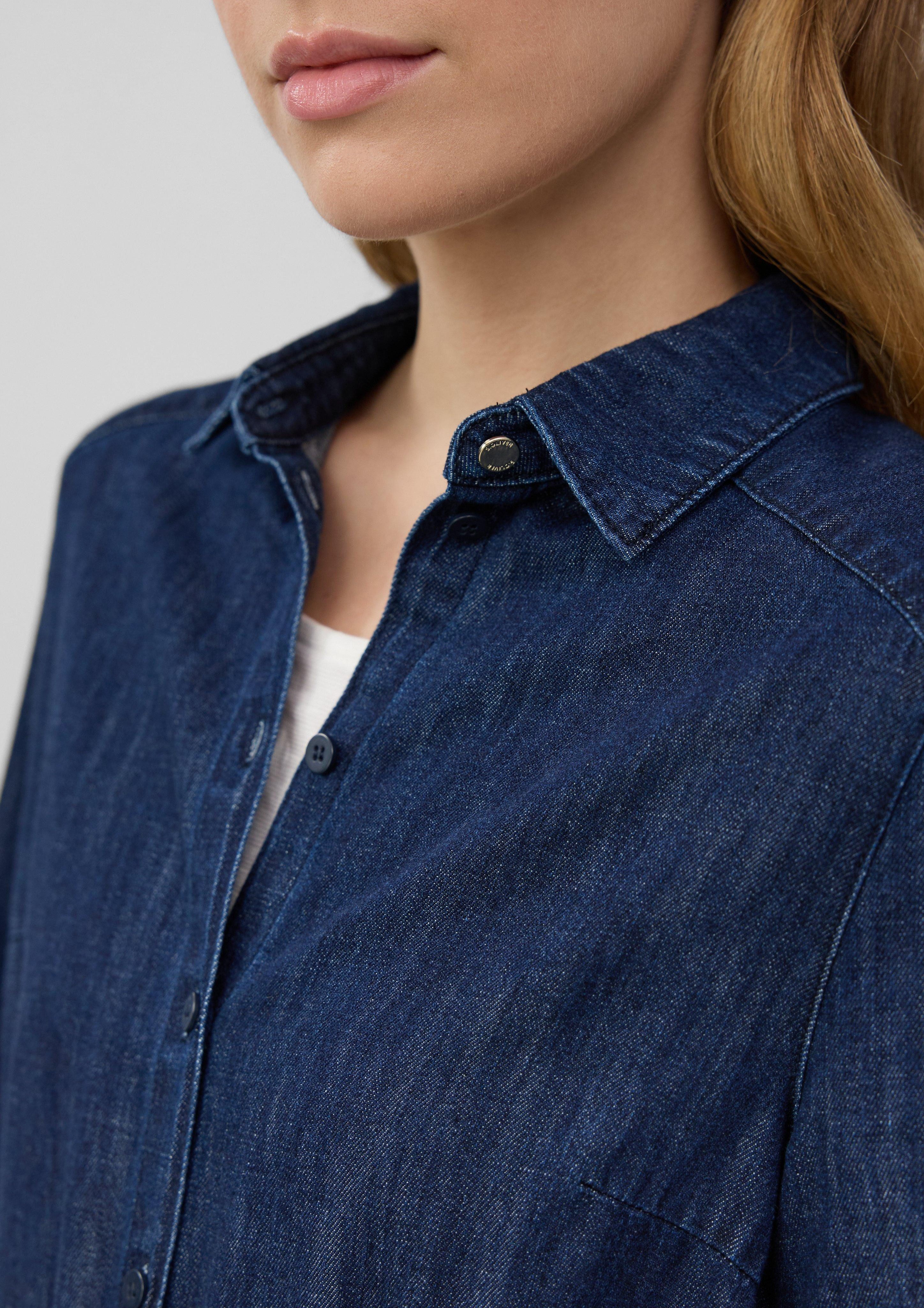 s.Oliver Maxikleid Jeanskleid mit 3/4-Ärmeln und günstig online kaufen