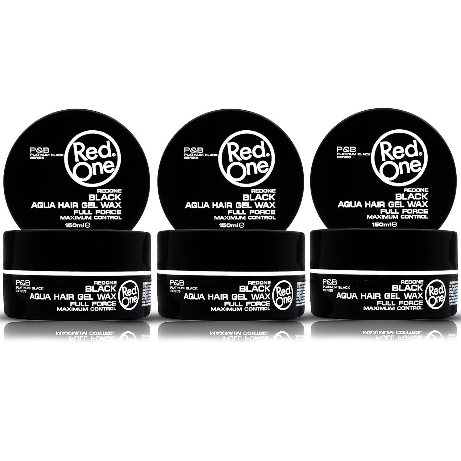 RedOne Воск для волос Воск для волос Styling Wax 150ml Black, 3-tlg.