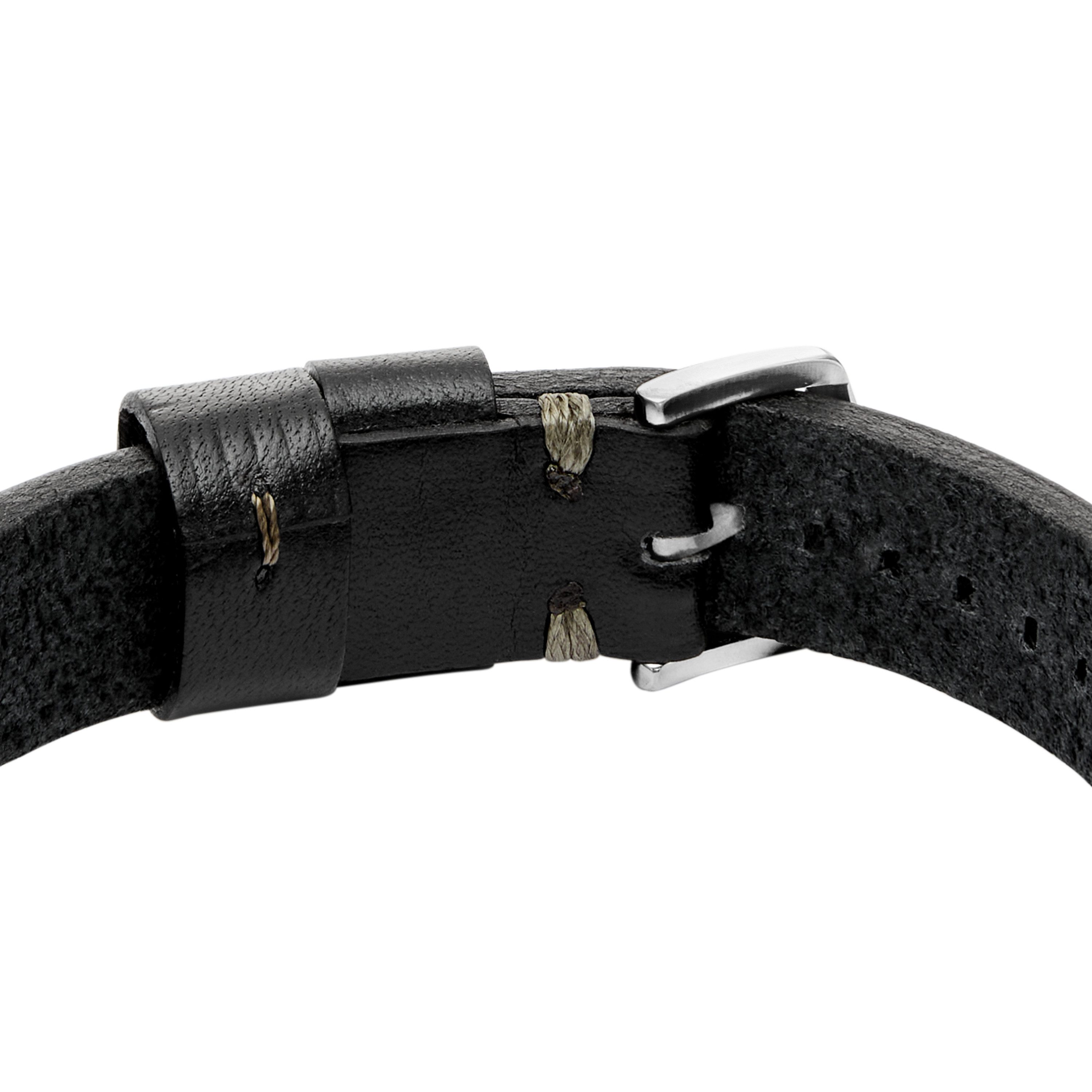 Fossil Armband Schmuck Geschenk Edelstahl Leder Armschmuck MACHINE