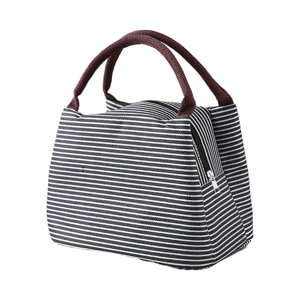Agger Kühltasche Faltbar mit Folienfutter, Lunchbox Tasche, Lunchtasche Isoliert, Tragbar Lunchbag für Arbeit, Camping oder Reise Mittagessen