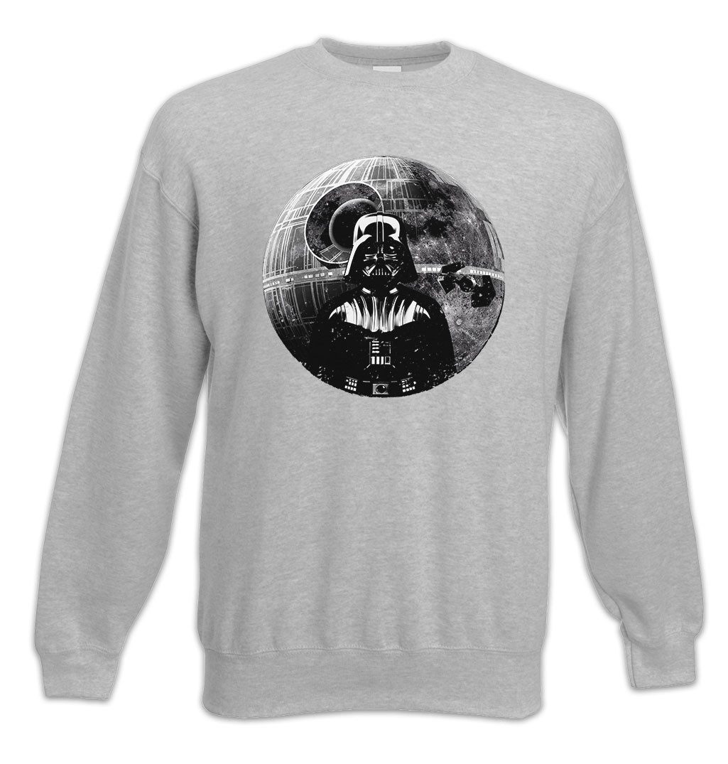 Sweatshirt Darth Moon Sweatshirt Sterne Mond Star Vader Tie Wars Krieg Sci-Fi