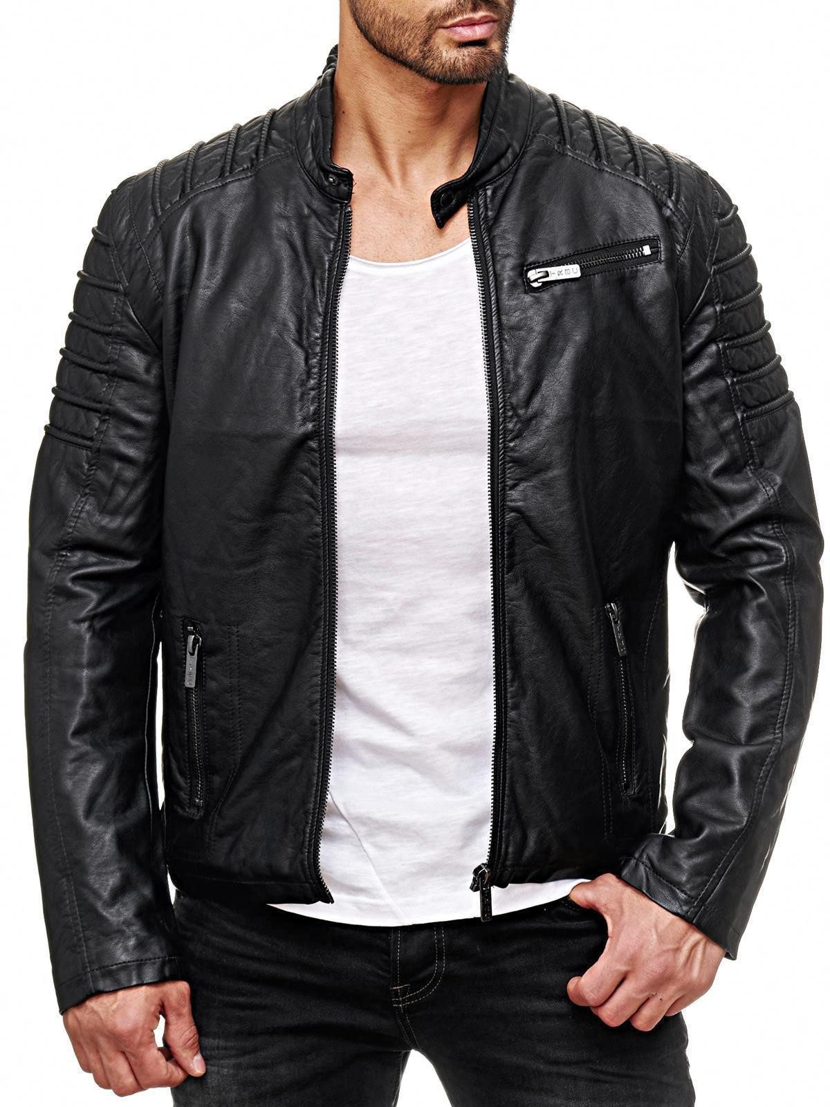 RedBridge Lederimitatjacke mit auffälligen Absteppungen im günstig online kaufen