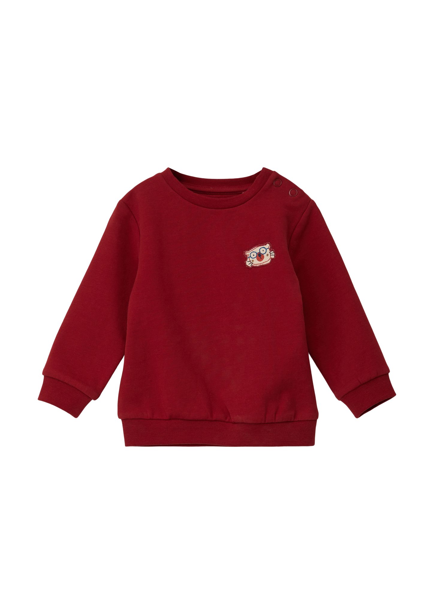 Applikation Baumwollstretch Sweatshirt aus Sweatshirt s.Oliver