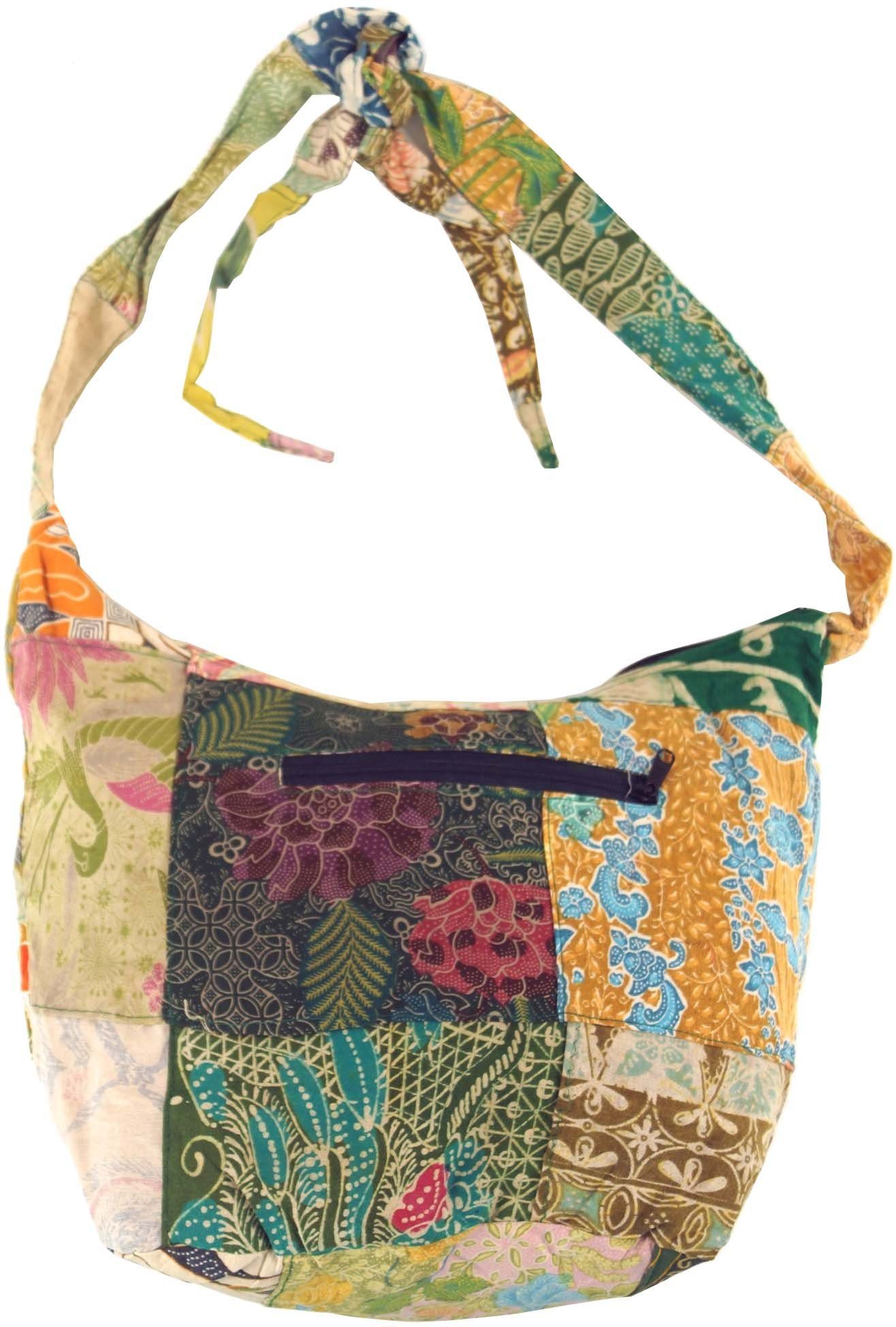 Guru-Shop Schultertasche Patchwork Batik Beutel, Sadhu günstig online kaufen