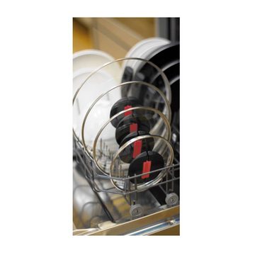 BALLARINI Topf-Set Ballarini Click & Cook Kochset 4-tlg., Aluminium (Set, 4-tlg), Töpfe, Pfanne, Griffe klappbar, durch das Click & Cook System stapelbar und platzsparend, Pfannen backofentauglich bis 160°C, 3-fache Antihaftbeschichtung verstärkt durch Keramik-Partikel, NICHT für Induktion geeignet