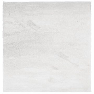 Teppich Teppich OVIEDO Kurzflor Grau 200x200 cm, vidaXL, Quadrat