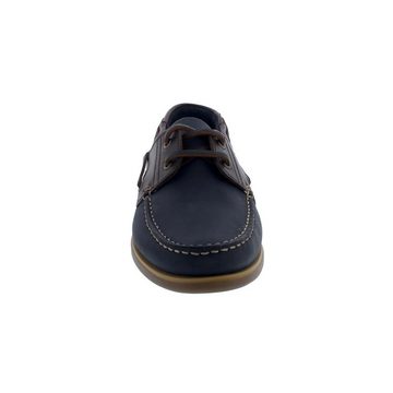 LUMBERJACK Navigator Bootssschuh, Nubuk- / Glattleder, Navy Blue / Brown SM07804 Bootsschuh