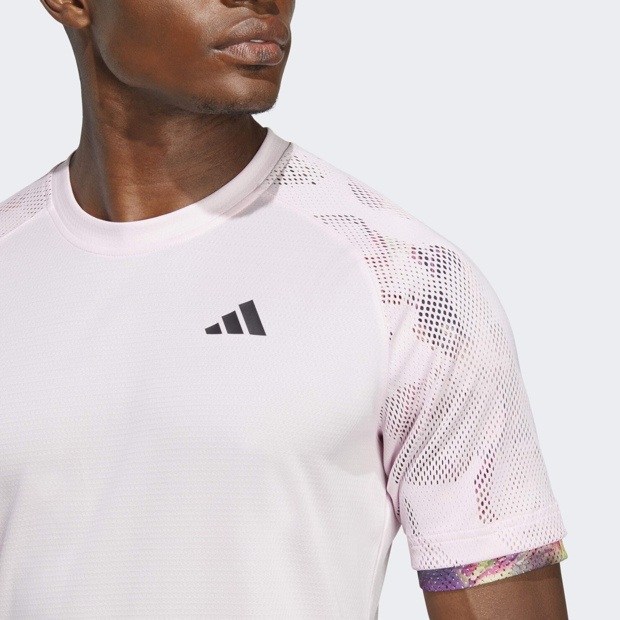 TENNIS adidas Clear MELBOURNE RAGLAN Pink ERGO T-SHIRT Performance HEAT.RDY Funktionsshirt