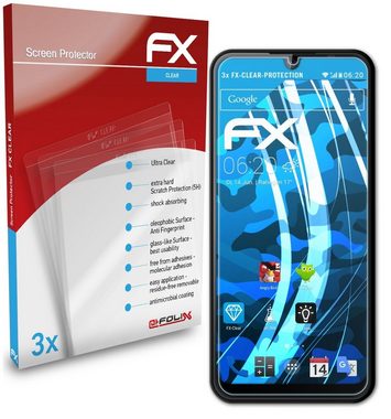 atFoliX Schutzfolie Displayschutz für bq 6040L Magic, (3 Folien), Ultraklar und hartbeschichtet